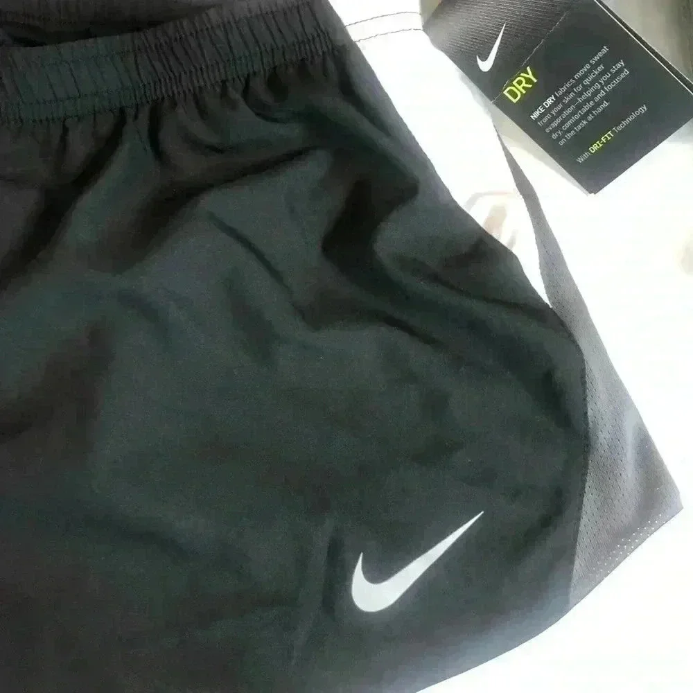 Nike Dri-fit black lined running shorts sz S NWT